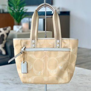 Coach Signature Collection Cream Shoulder Bag